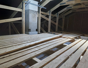 Zateplení stropu dřevostavby rodinného domu pomocí dřevovlákna